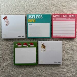 Knock Knock Misc. Colorful Sticky Note Set of 5